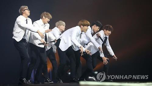 방탄소년단 공연 모습 [연합뉴스 자료사진]